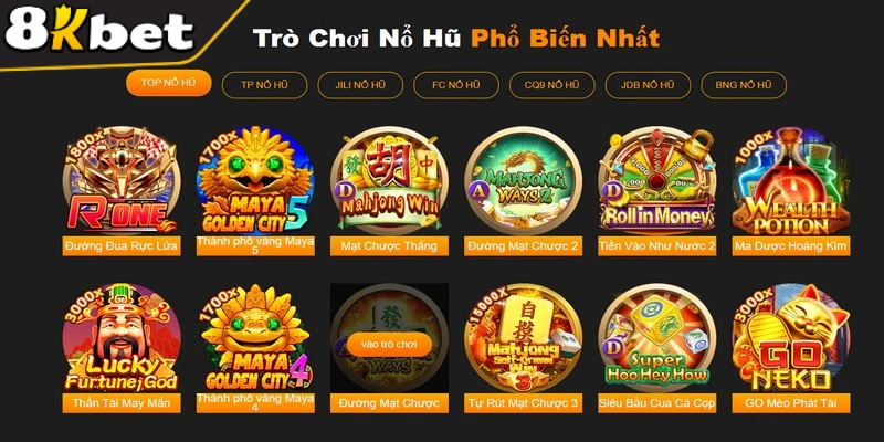 Game slots là sảnh chơi hiện đại được ưa chuộng nhất hiện nay